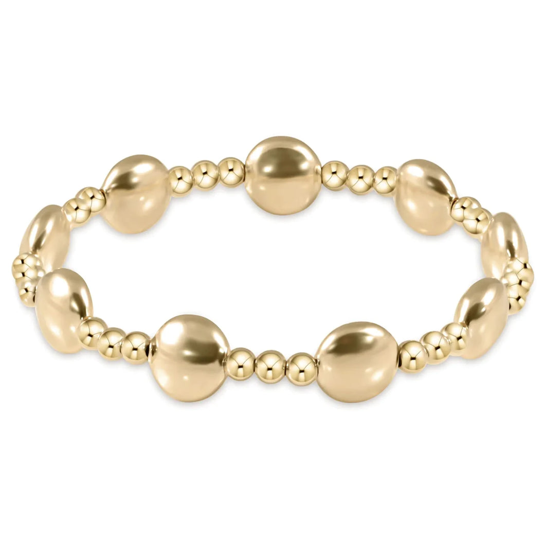 E Newton Honesty Gold 10mm Bead bracelet