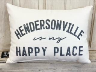 Grey Happy Place Pillow - Red Tulip Gifts