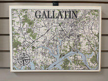 Load image into Gallery viewer, 11x16 Plank Wood Local Map
