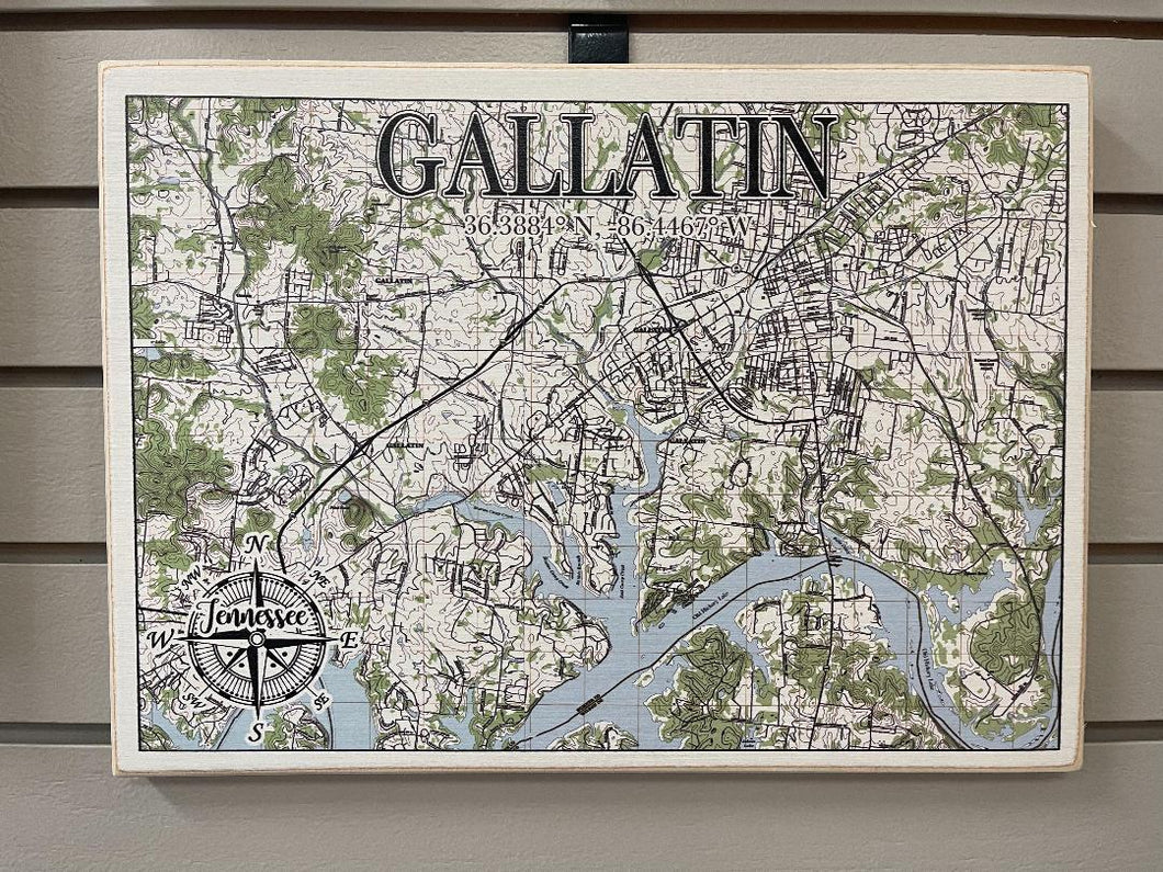 11x16 Plank Wood Local Map