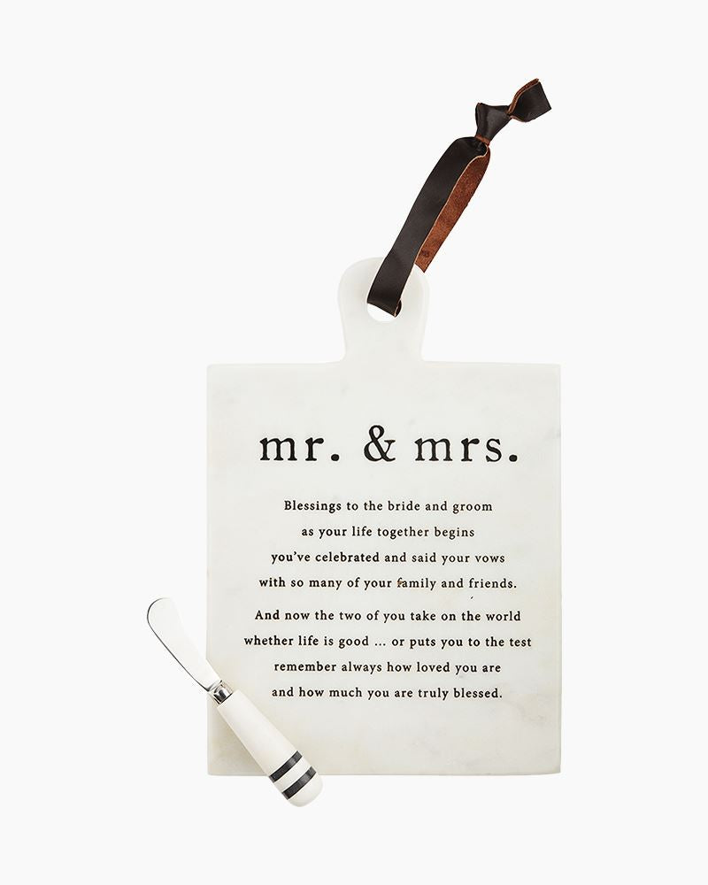 Mr & Mrs Marble Board Set